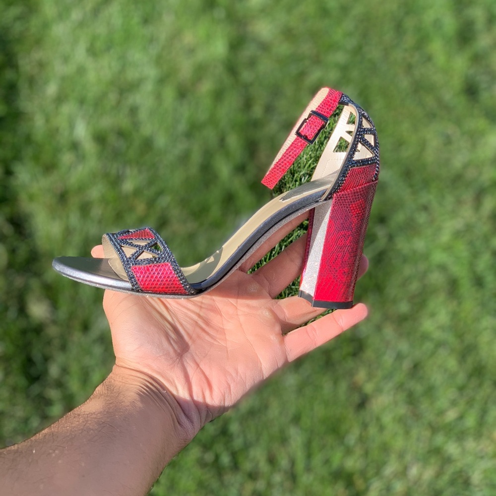 SOLD  |  Rene Caovilla Lizard Skin Heels